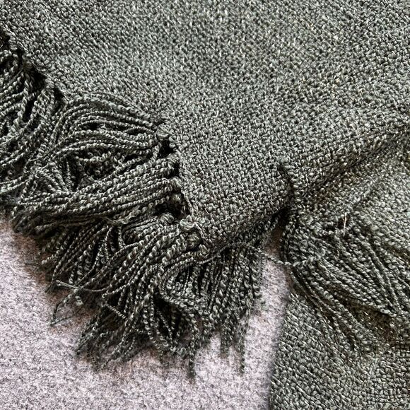 Surya Throw Blanket Charcoal Metallic Tilda Blanket Bedroom Fray Acrylic 50x60 - Picture 4 of 8